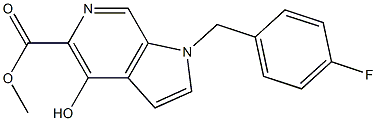 1H-Pyrrolo[2,3-c]pyridine-5-carboxylic acid, 1-[(4-fluorophenyl)methyl]-4-hydroxy-, methyl ester
,868551-51-3,结构式