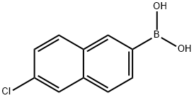 B-(6-chloro-2-naphthalenyl)Boronic acid Struktur