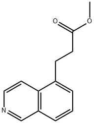 3-(イソキノリン-5-イル)プロパン酸メチル 化学構造式