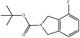 tert-butyl-4-fluoroisoindoline-2-carboxylate Struktur