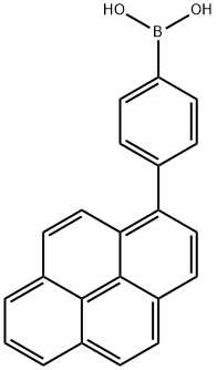 4-(1-ピレニル)フェニルボロン酸 化学構造式