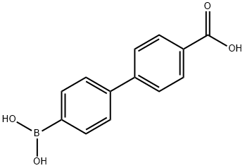 4'-(羧基)联苯-4-硼酸 结构式