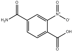 Benzoic acid, 4-(aminocarbonyl)-2-nitro- Structure