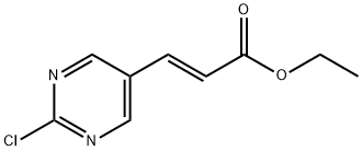(E)-3-(2-氯-5-嘧啶基)丙烯酸乙酯, 876160-57-5, 结构式