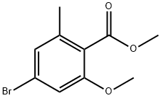 methyl 4-bromo-2-methoxy-6-methylbenzoate Structure