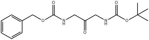 (2-氧丙烷-1,3-二基)二氨基甲酸苄酯叔丁酯 结构式