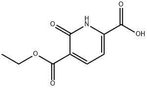 5-乙酯基-6-氧杂-1,6-二氢吡啶-2-羧酸, 87762-31-0, 结构式