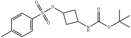 tert-butyl (3-tosyl-cyclobutyl)-carbamate Struktur
