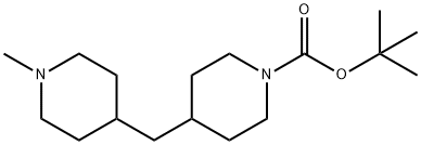 1-Boc-4-[(1-methyl-4-piperidyl)methyl]piperidine Structure