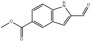 2-甲酰基-1H-吲哚-5-羧酸甲酯, 880360-85-0, 结构式