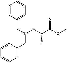 methyl(R)-3-(dibenzylamino)-2-fluoropropanoate Structure