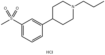 4-[3-(METHYLSULFONYL)PHENYL]-1-PROPYLPIPERIDINE, HYDROCHLORIDE Structure