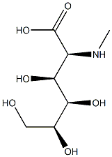 2-methylamino-2-deoxy-L-gluconic acid Structure