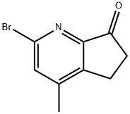 2-Bromo-4-methyl-5,6-dihydro-7H-cyclopenta[b]pyridin-7-one Structure