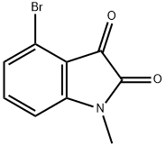 4-溴-1-甲基吲哚-2,3-二酮,884855-67-8,结构式