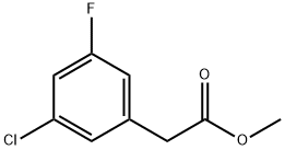 (3-Chloro-5-fluoro-phenyl)-acetic acid methyl ester Struktur