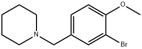 1-(3-Bromo-4-methoxy-benzyl)-piperidine 化学構造式