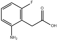 2-氨基-6-氟苯乙酸,887587-80-6,结构式