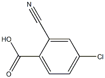 4-chloro-2-cyanobenzoic acid Struktur