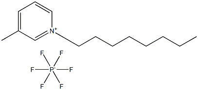 N-octyl-3-metylpyridinium hexafluorophosphate Structure