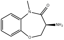 (S)-3-氨基-5-甲基-2,3-二氢苯并[B] [1,4]氧氮杂卓-4(5H)- 酮, 889460-62-2, 结构式