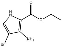 ethyl 3-amino-4-bromo-1H-pyrrole-2-carboxylate Struktur
