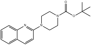 tert-butyl 4-quinolin-2-ylpiperazine-1-carboxylate Struktur
