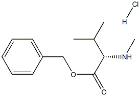 苄基(2S)-3-甲基-2-(甲基氨基)丁酸盐酸盐, 89536-89-0, 结构式