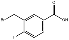 3-(Bromomethyl)-4-fluorobenzoicacid Structure