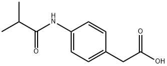 2-(4-isobutyramidophenyl)acetic acid Structure