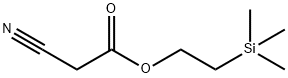 シアノ酢酸2-(トリメチルシリル)エチル 化学構造式