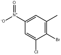 2-溴-1-氯-3-甲基-5-硝基苯 结构式