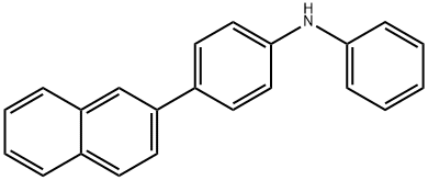 Benzenamine, 4-(2-naphthalenyl)-N-phenyl Structure