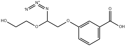 3-(2-叠氮基-2-(2-羟基乙氧基)乙氧基)苯甲酸 结构式