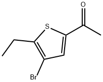 1-(4-Bromo-5-ethylthiophen-2-yl)ethanone 化学構造式