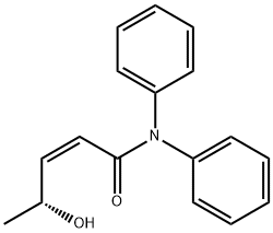 (R,Z)-4-hydroxy-N,N-diphenylpent-2-enamide Structure