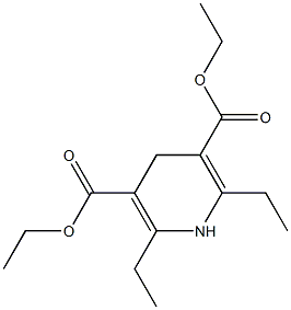2,6-Diethyl-1,4-dihydro-pyridine-3,5-dicarboxylic acid diethyl ester Structure