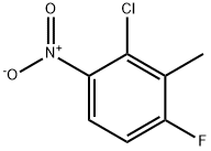 2-氯-4-氟-3-甲基硝基苯 结构式