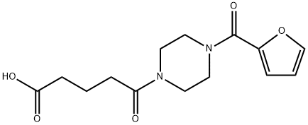 5-(4-(furan-2-carbonyl)piperazin-1-yl)-5-oxopentanoic acid Structure