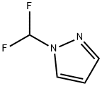 1-ジフルオロメチル-1H-ピラゾール 化学構造式