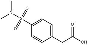 2-[4-(二甲基氨磺酰基)苯基]乙酸, 91013-44-4, 结构式