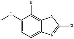 7-bromo-2-chloro-6-methoxybenzo[d]thiazole Structure