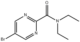 5-Bromo-N,N-diethylpyrimidine-2-carboxamide Structure