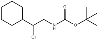 tert-butyl 2-cyclohexyl-2-hydroxyethylcarbamate Struktur