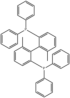 (6,6'-dimethyl-[1,1'-biphenyl]-2,2'-diyl)bis(diphenylphosphine) Structure