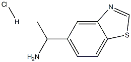 1-(Benzo[d]thiazol-5-yl)ethanamine hydrochloride 结构式