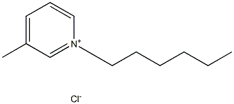 N-hexyl-3-metylpyridinium chloride Struktur