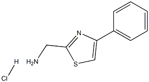 4-苯基噻唑-2-甲胺盐酸盐, 91818-69-8, 结构式