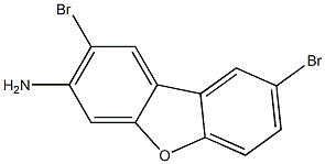 2,8-dibromo-dibenzofuran-3-ylamine Structure