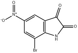 7-Bromo-5-nitro-1H-indole-2,3-dione Structure
